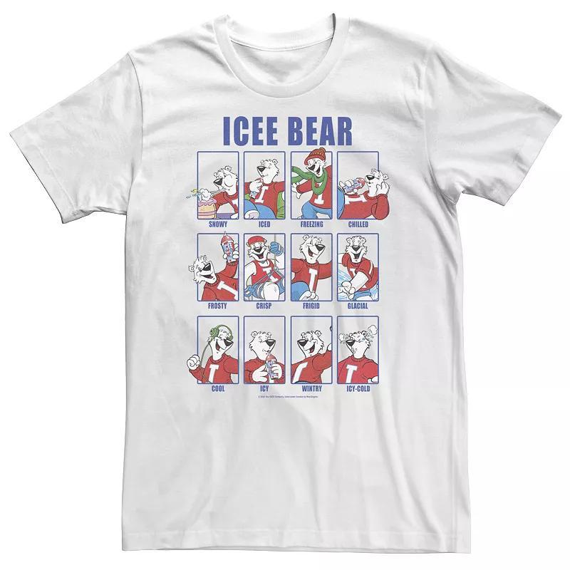 Big & Tall ICEE Bear Emotions Portrait Panels Tee, Mens Product Image