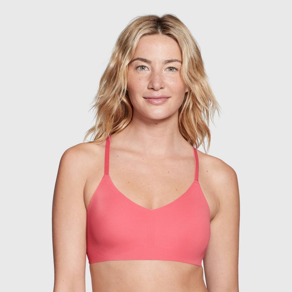 True & Co. Womens Everybody Lace Racerback Bralette - Rose L Product Image