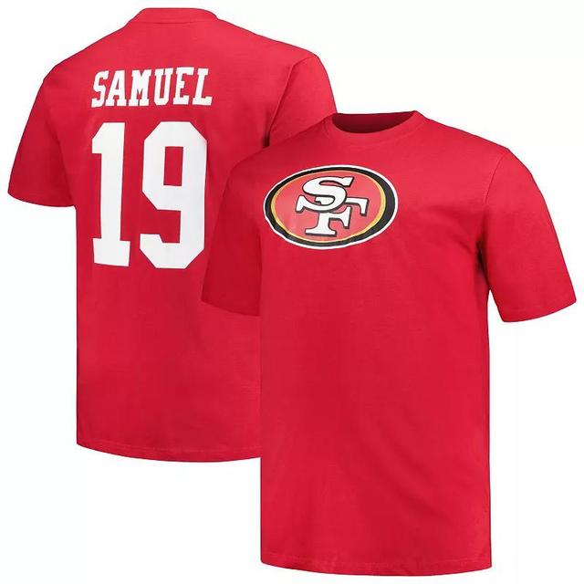 Mens Fanatics Branded Deebo Samuel Scarlet San Francisco 49ers Big & Tall Player Name & Number T-Shirt Product Image