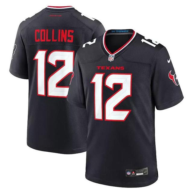 Mens Nike Nico Collins Houston Texans Game Jersey Blue Product Image