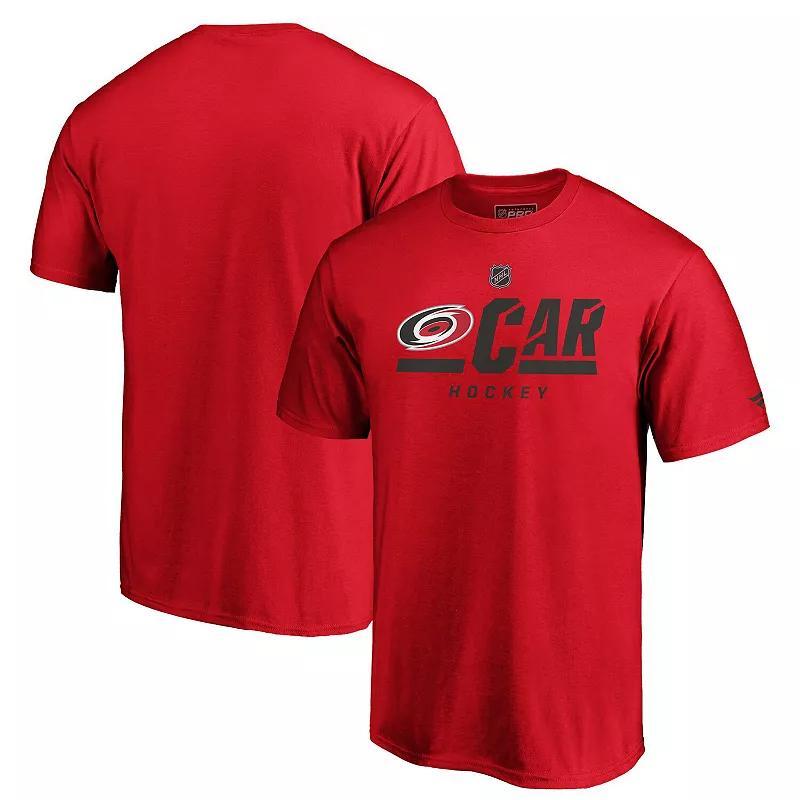 Mens Fanatics Branded Carolina Hurricanes Authentic Pro Core Secondary Logo T-Shirt Product Image