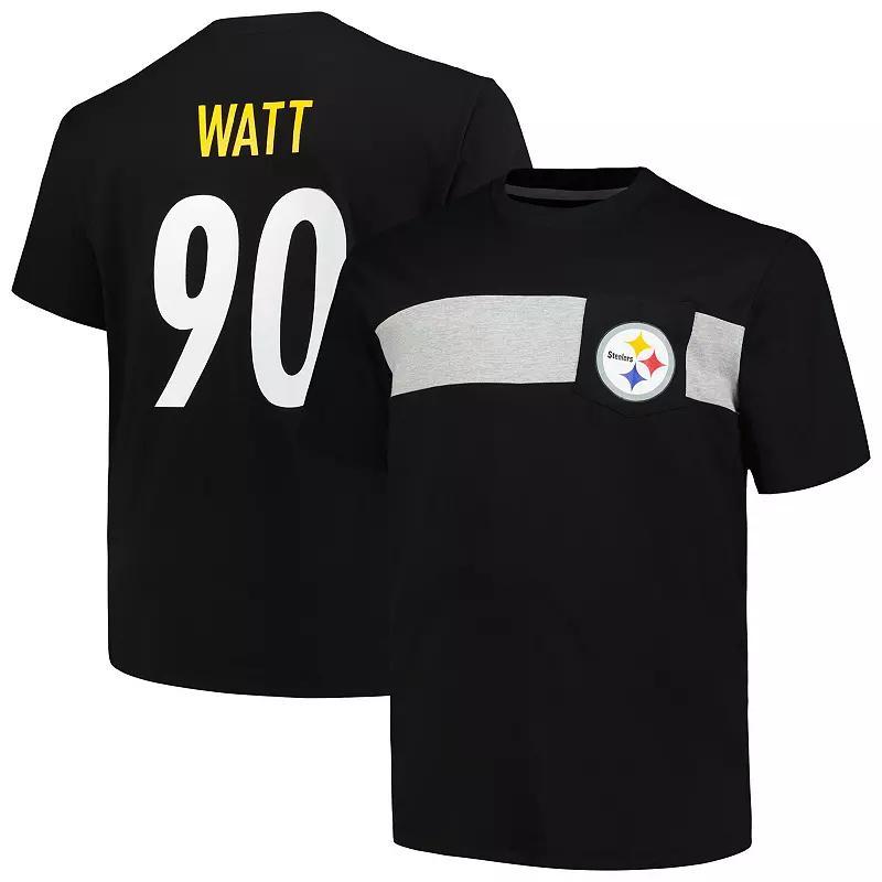 Mens Fanatics Branded T.J. Watt Pittsburgh Steelers Big & Tall T-Shirt Product Image