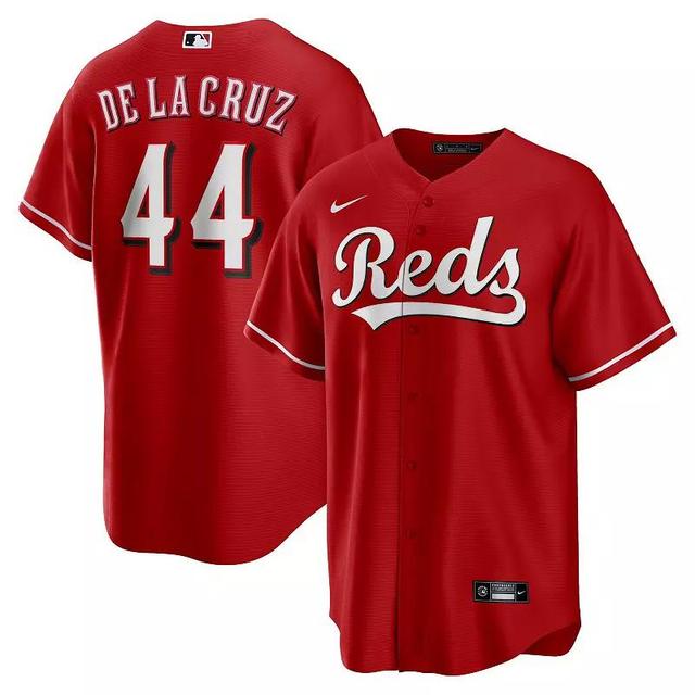 Mens Nike Elly De La Cruz Red Cincinnati Reds Big & Tall Alternate Replica Player Jersey Product Image