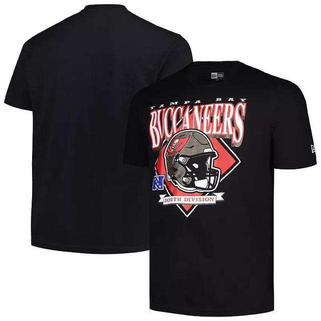 Mens New Era Tampa Bay Buccaneers Big & Tall Helmet T-Shirt Product Image