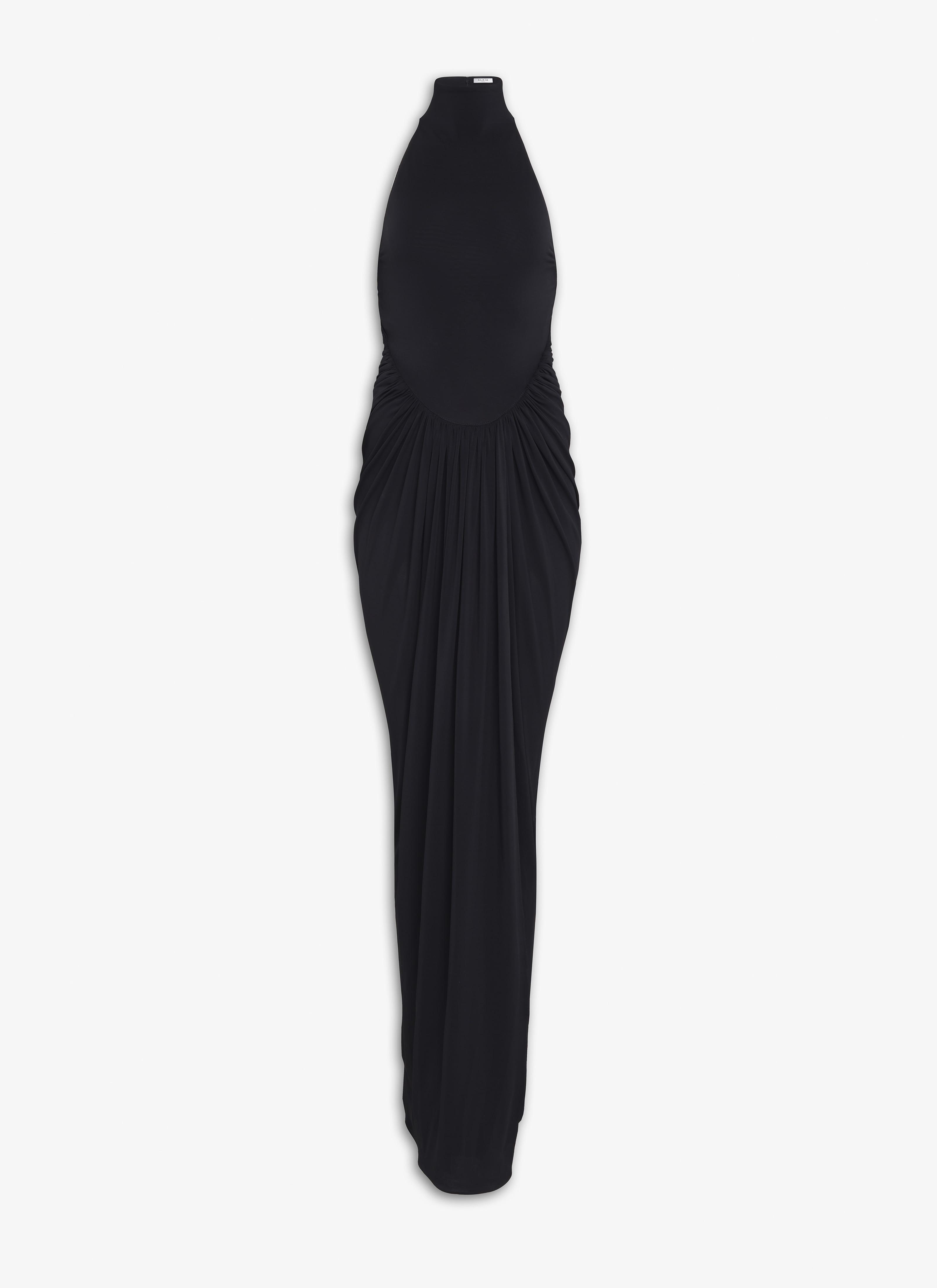 Black DRAPED DRESS Product Image