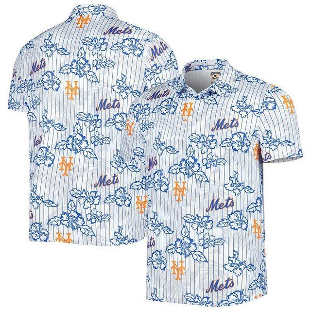 Mens Reyn Spooner New York Mets Cooperstown Collection Puamana Print Polo Product Image