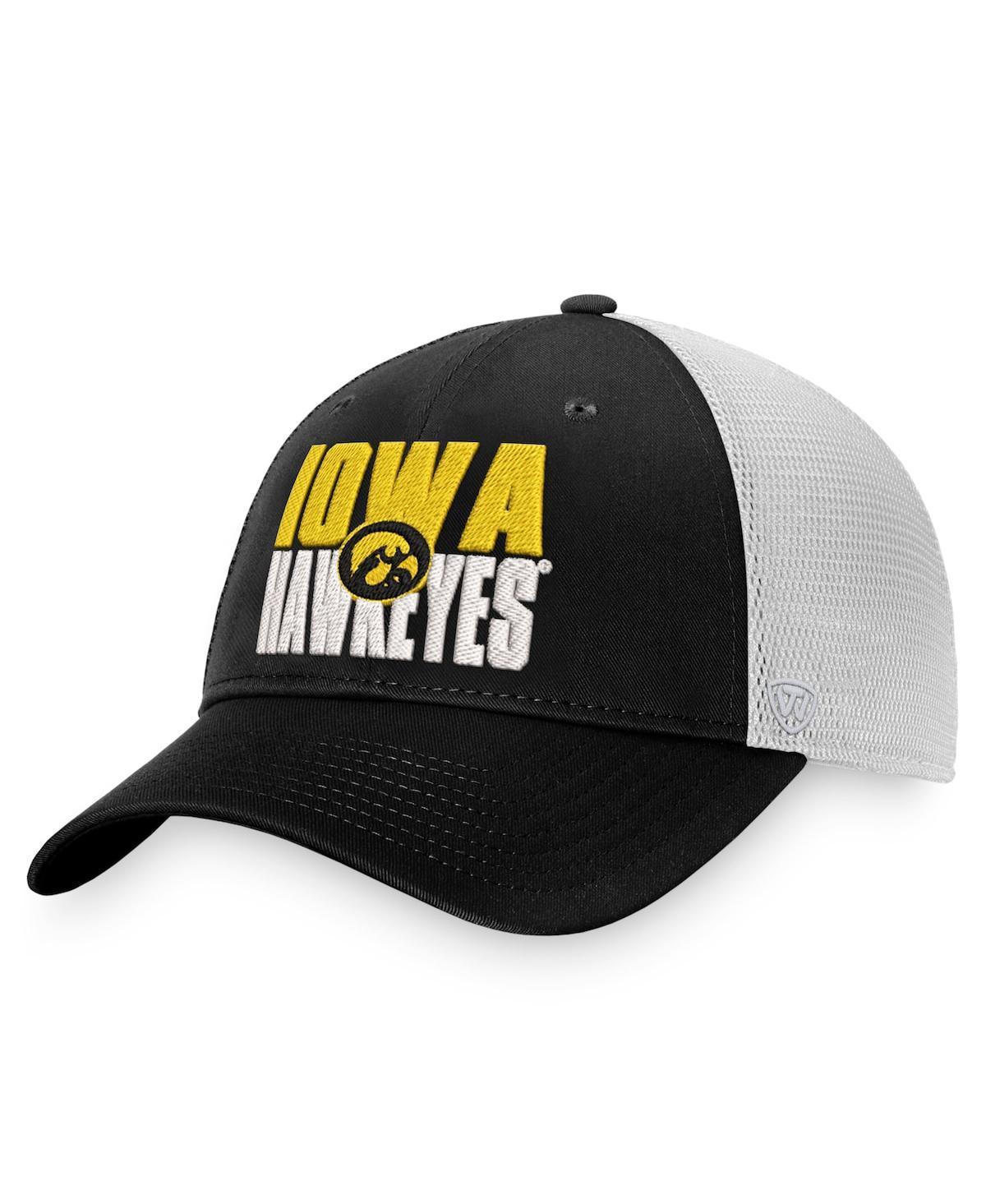 Mens Top of the World /White Iowa Hawkeyes Stockpile Trucker Snapback Hat Product Image