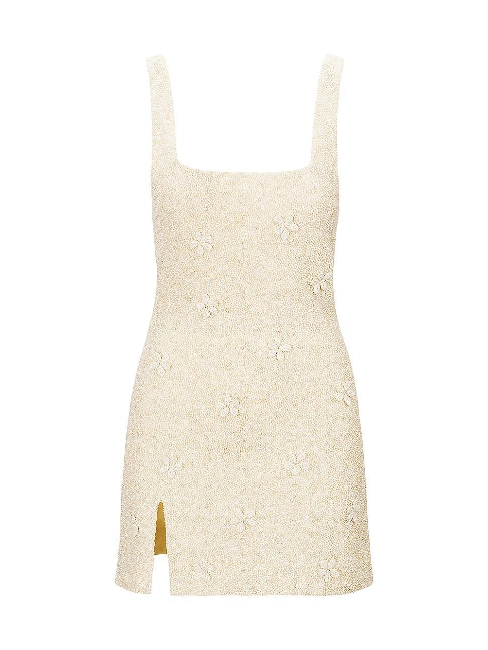 Womens Le Sable Floral Beaded Minidress Product Image