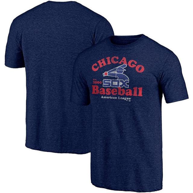 Mens Fanatics Branded Heathered Chicago White Sox Cooperstown Collection True Classics Our Game Tri-Blend T-Shirt Blue Product Image