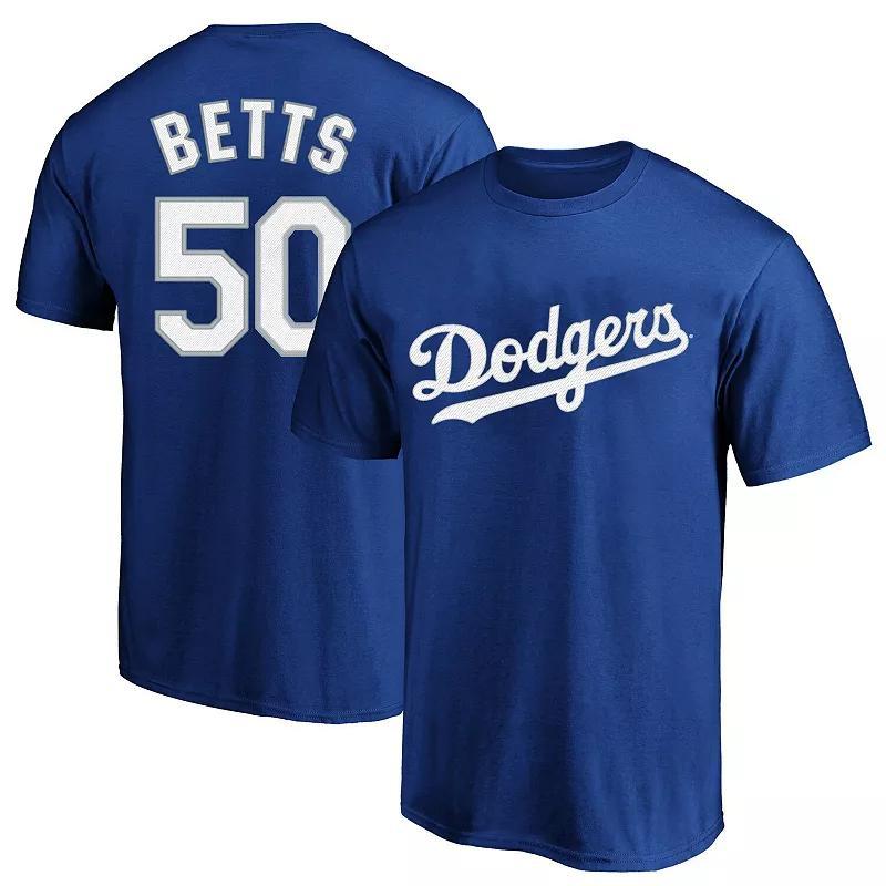 Mens Mookie Betts Royal Los Angeles Dodgers Big & Tall Name & Number T-Shirt Blue Product Image