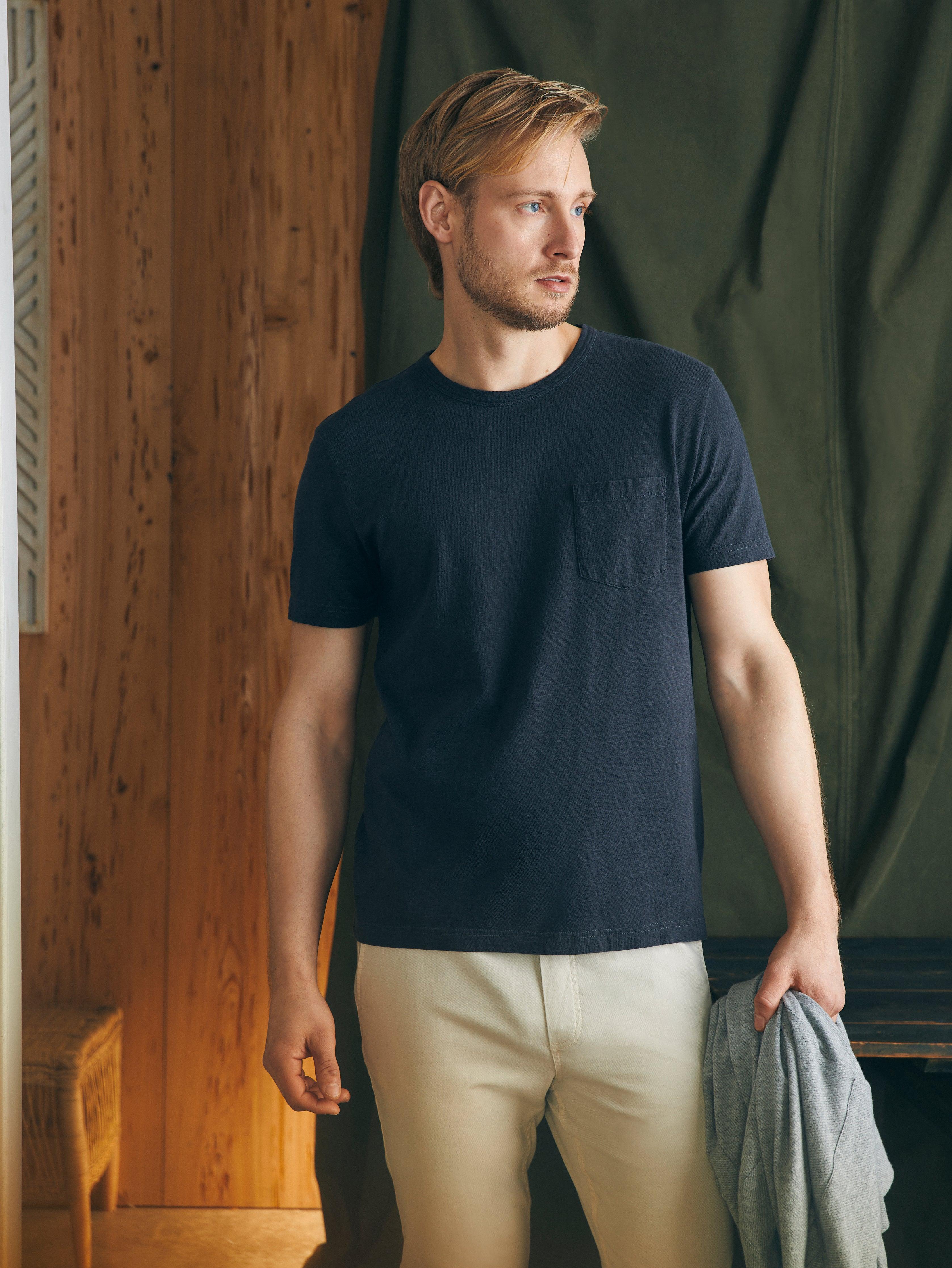 Sunwashed Pocket Tee - Washed Black Male Product Image