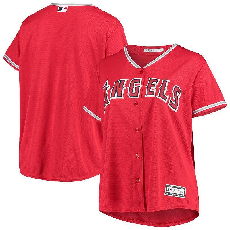 Womens Los Angeles Angels Plus Size Alternate Replica Team Jersey Product Image