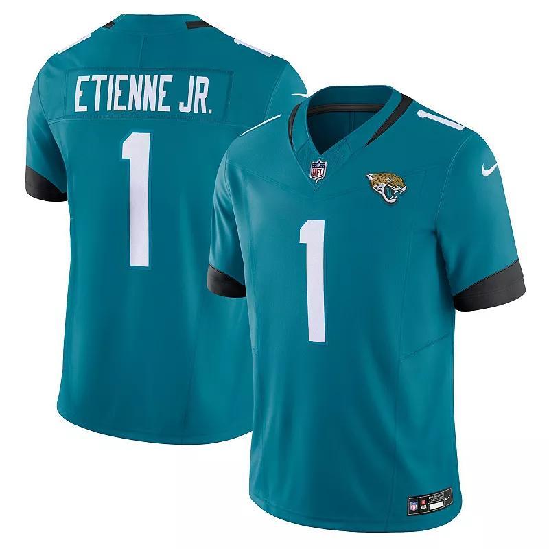 Mens Nike Travis Etienne Teal Jacksonville Jaguars Vapor F. U.S. E. Limited Jersey Product Image