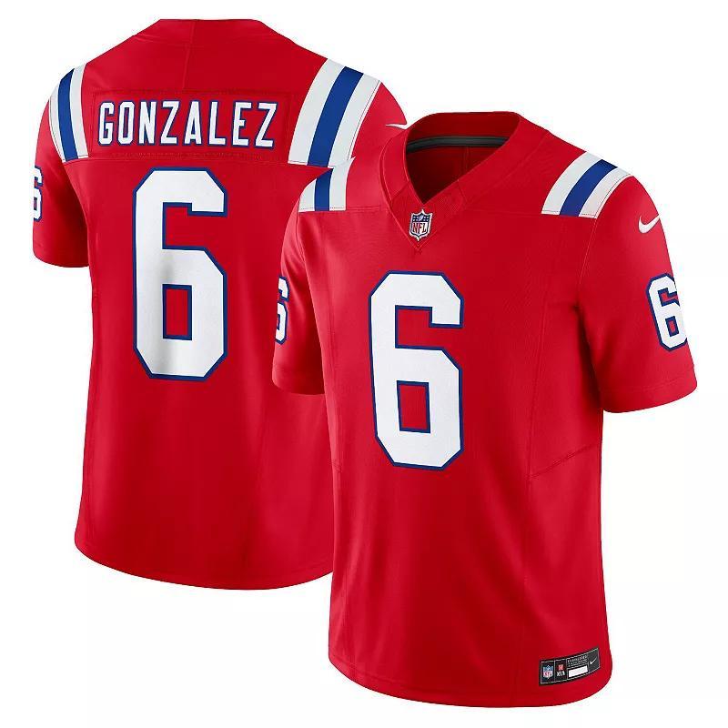 Mens Nike Christian Gonzalez Red New England Patriots Vapor F.u.s.e. Limited Jersey - Red Product Image