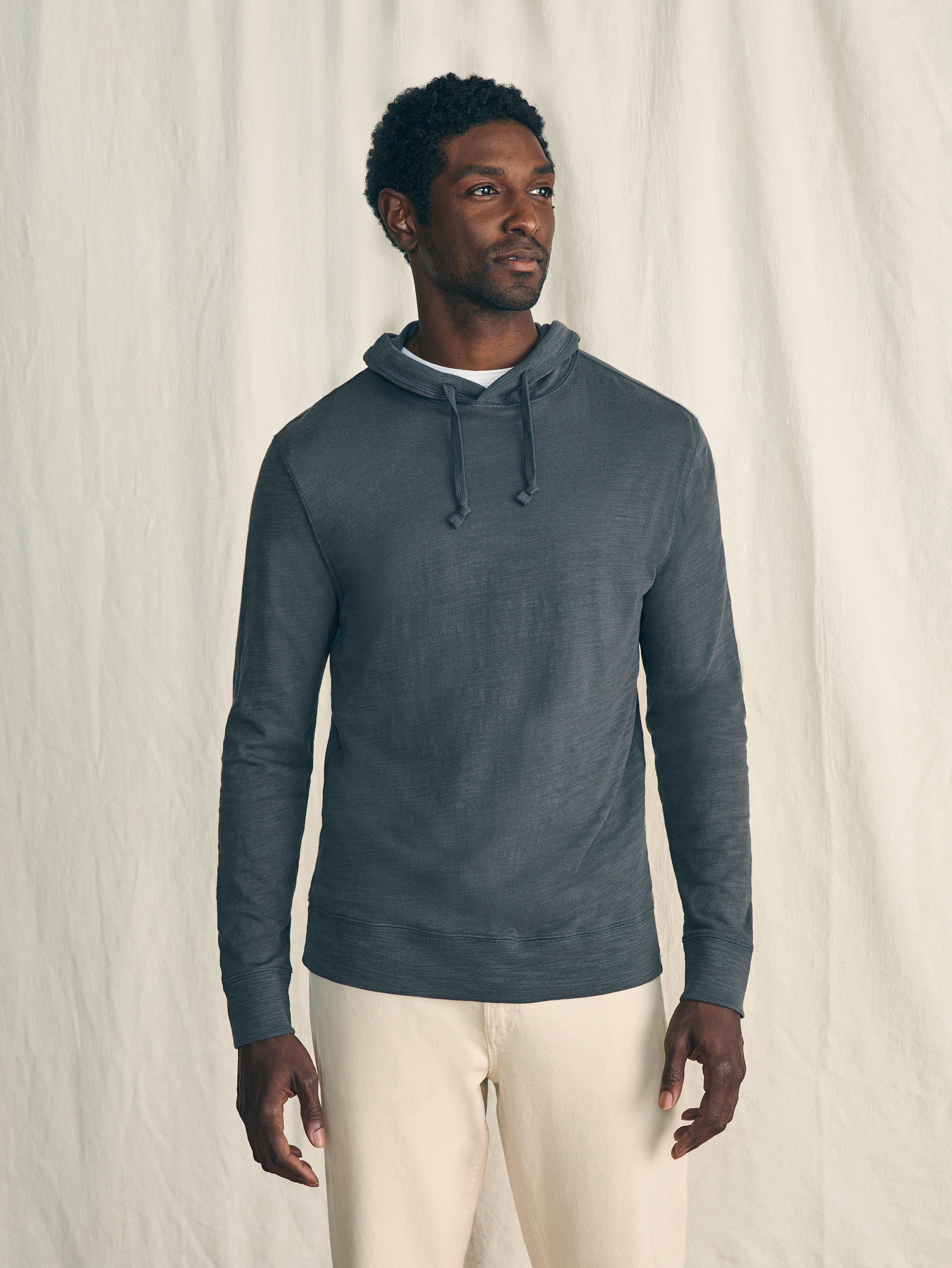 Sunwashed Slub Hoodie - Graphite Male Product Image