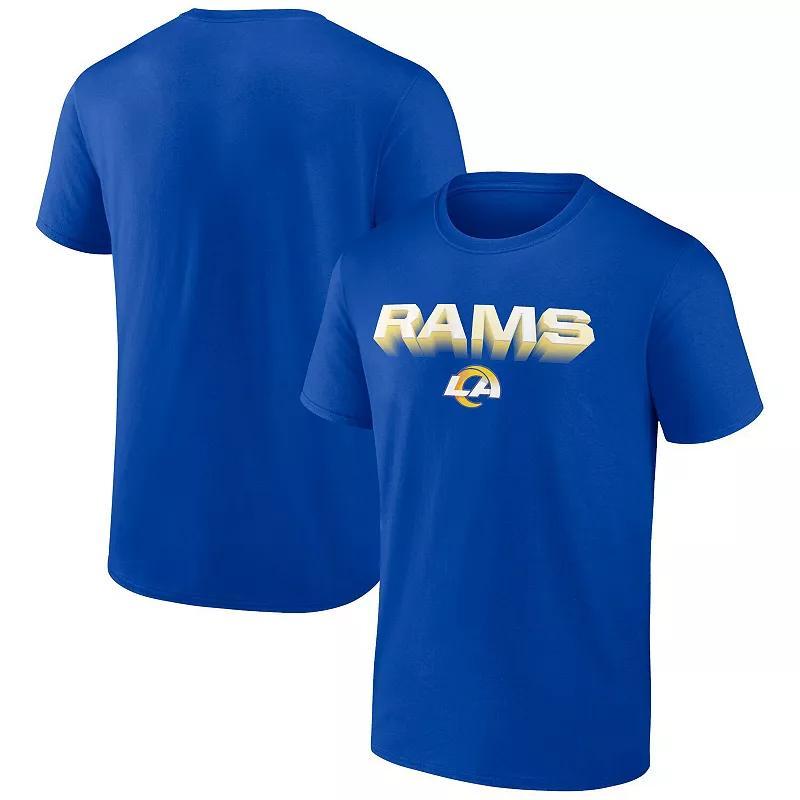 Mens Fanatics Branded Royal Los Angeles Rams Chrome Dimension T-Shirt Product Image