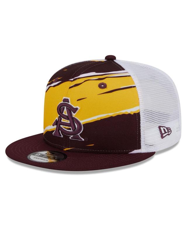 Mens New Era Maroon Arizona State Sun Devils Tear Trucker 9FIFTY Snapback Hat Product Image