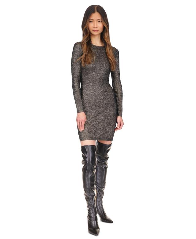 Michael Michael Kors Womens Textured Metallic Mini Dress Product Image