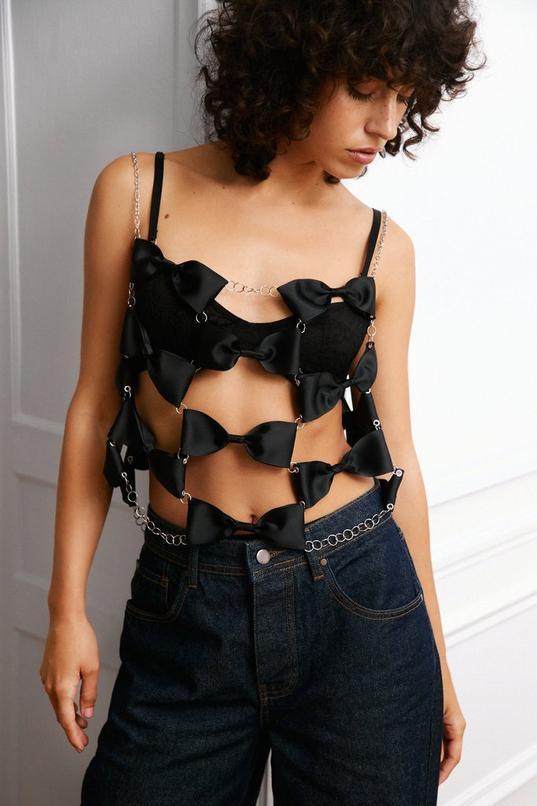 Bow Chain Statement Top Product Image