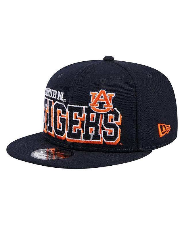 New Era Mens Navy Auburn Tigers Game Day 9Fifty Snapback Hat Product Image