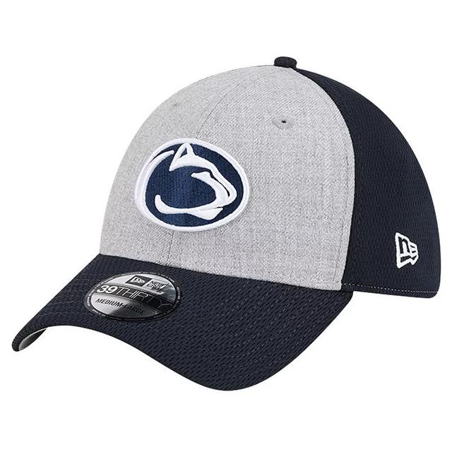 Mens New Era Heather Gray/Navy Penn State Nittany Lions Two-Tone 39THIRTY Flex Hat Product Image