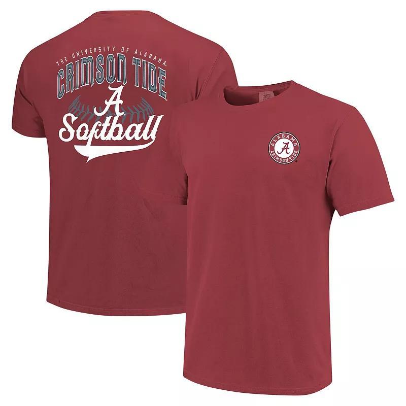 Image One Mens Crimson Alabama Crimson Tide Softball Walk Off T-Shirt Product Image