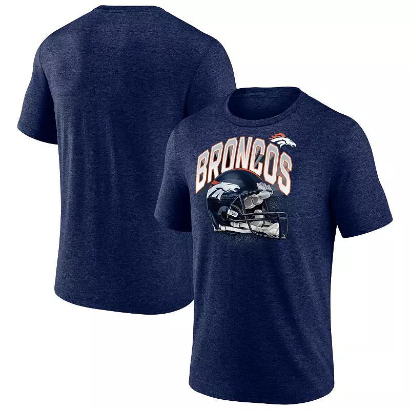 Mens Fanatics Branded Heathered Chicago Bears End Around Tri-Blend T-Shirt Blue Product Image