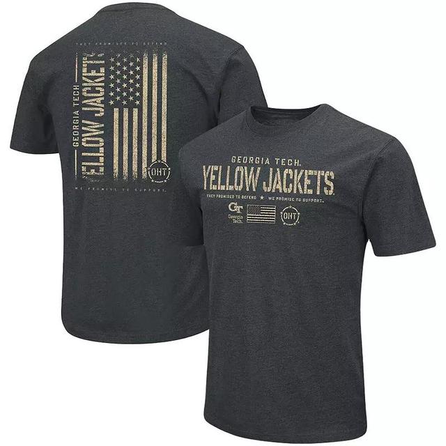 Mens Colosseum Heathered Black UCF Knights OHT Military Appreciation Flag 2.0 T-Shirt Product Image