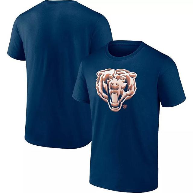 Mens Fanatics Branded Chicago Bears Chrome Dimension T-Shirt Blue Product Image