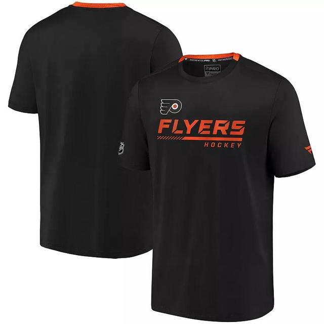 Mens Fanatics Branded Black Philadelphia Flyers Authentic Pro Locker Room Performance T-Shirt Product Image