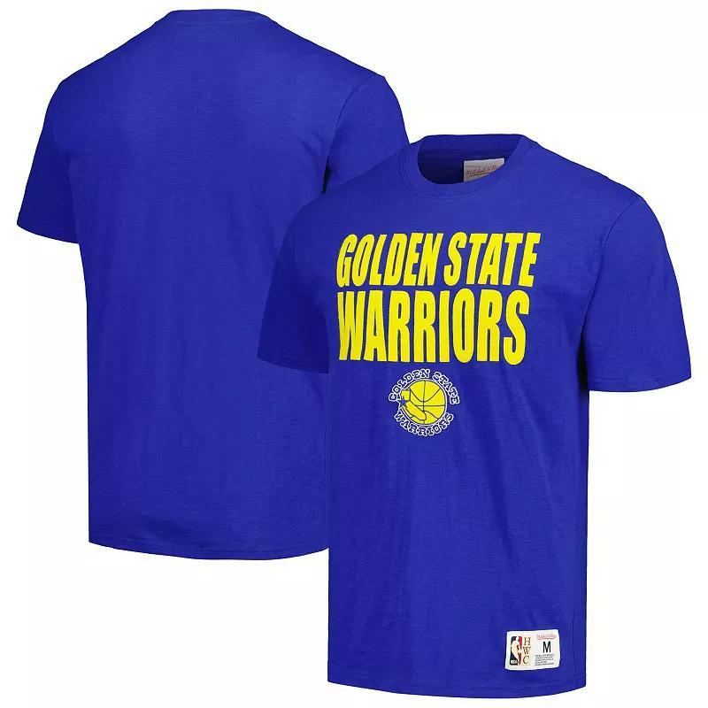 Mens Mitchell & Ness Royal Golden State Warriors Hardwood Classics Legendary Slub T-Shirt Product Image