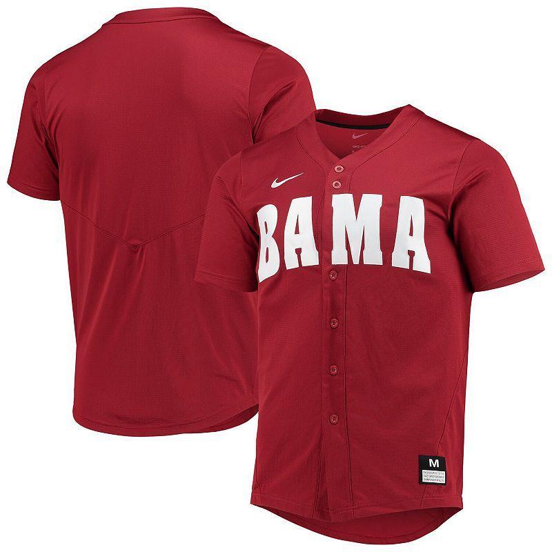 Mens Nike Crimson Alabama Crimson Tide Replica Baseball Jersey Product Image