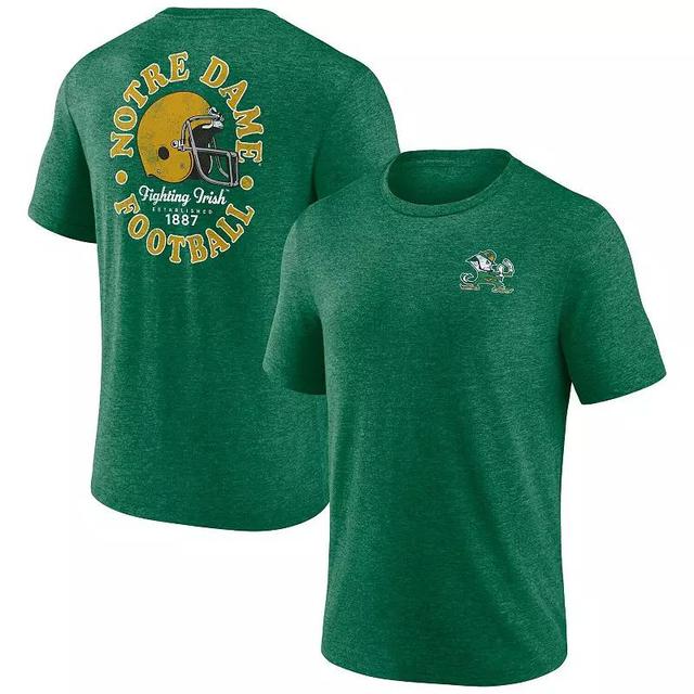 Mens Fanatics Branded Heather Notre Dame Fighting Irish Old-School Bold Tri-Blend T-Shirt Product Image