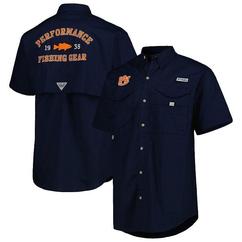 Mens Columbia Auburn Tigers Bonehead Button-Up Shirt Blue Product Image