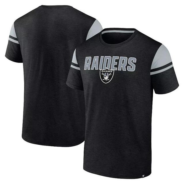 Mens Fanatics Black Las Vegas Raiders Old School Play Slub T-Shirt Product Image