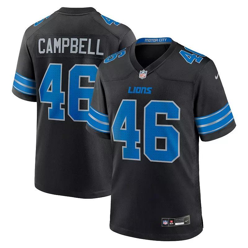 Mens Nike Jack Campbell Detroit Lions 2nd Alternate Game Jersey Product Image