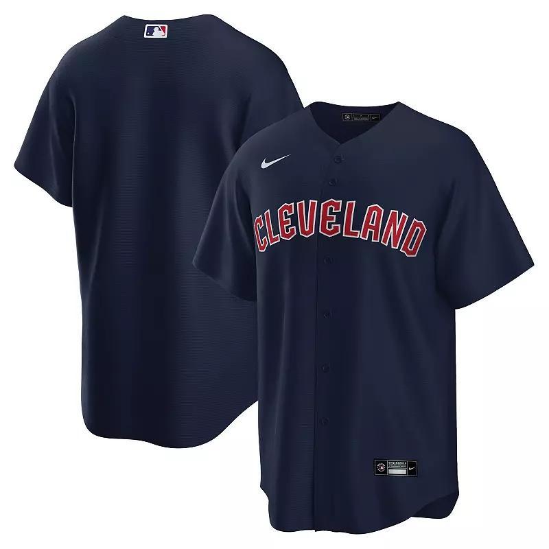 Mens Nike Navy Cleveland Guardians Alternate Replica Jersey Grd Blue Product Image