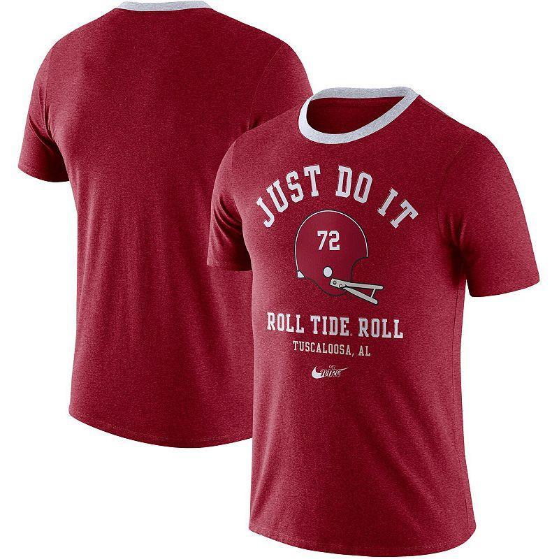 Mens Nike Crimson Alabama Crimson Tide Vault Helmet Team Tri-Blend T-Shirt Red Product Image