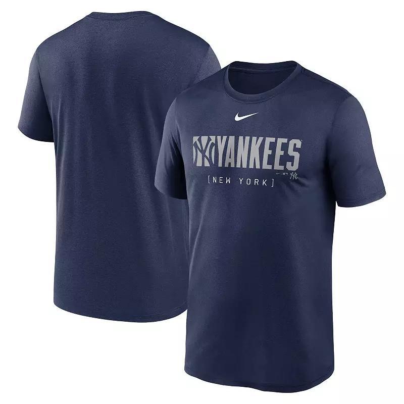 Nike Mens Navy New England Patriots Primetime Legend Wordmark Performance T-Shirt Product Image