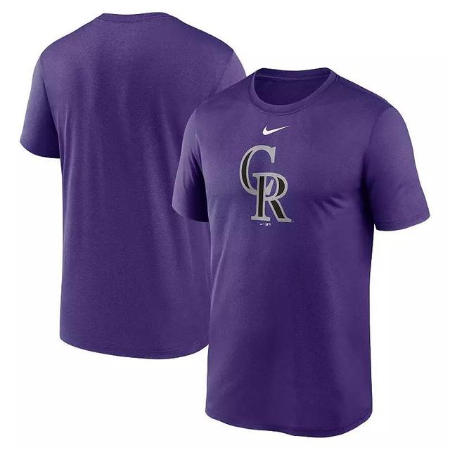 Mens Nike Purple Colorado Rockies Legend Fuse Large Logo Performance T-Shirt Product Image