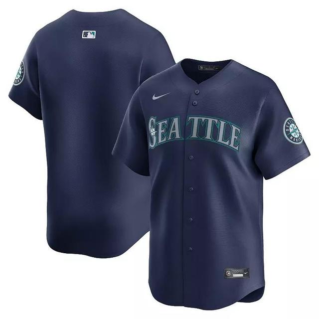 Mens Nike Seattle Mariners Road Limited Jersey Blue Product Image