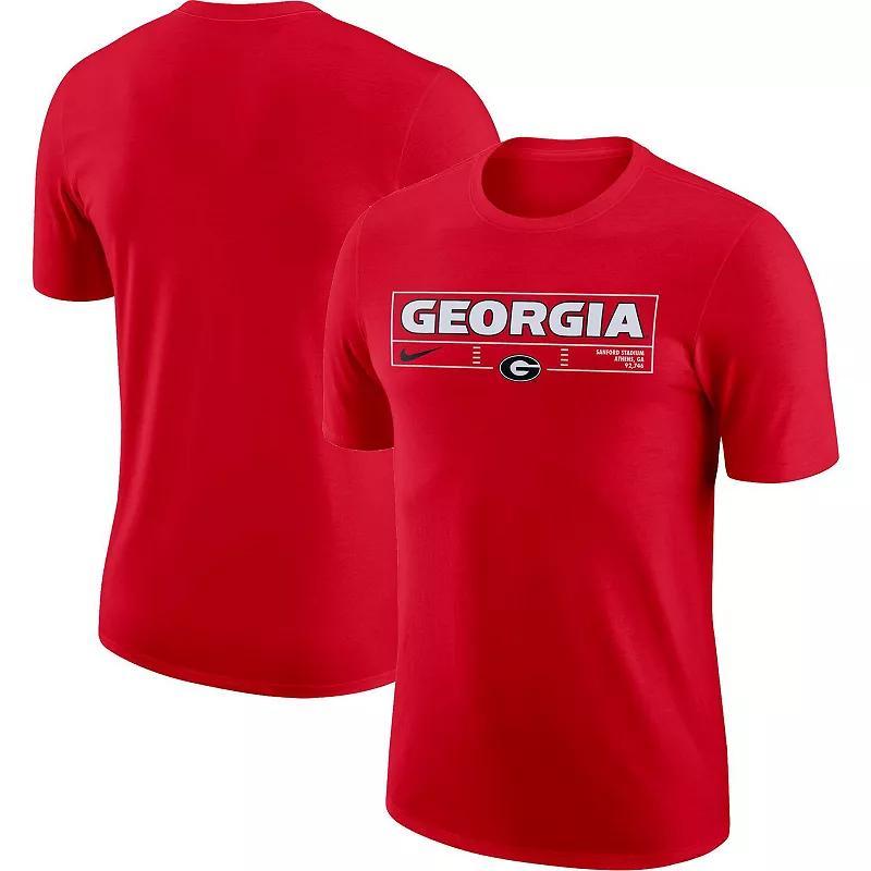 Mens Nike Georgia Bulldogs Wordmark Stadium T-Shirt Product Image