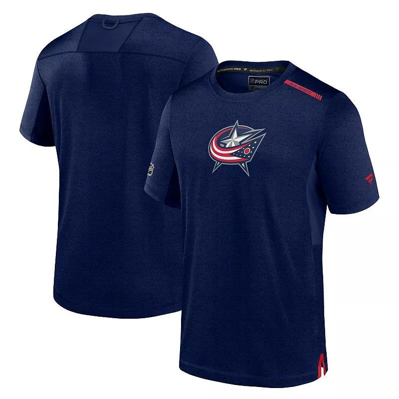 Mens Fanatics Branded Columbus Blue Jackets Authentic Pro Performance T-Shirt Product Image