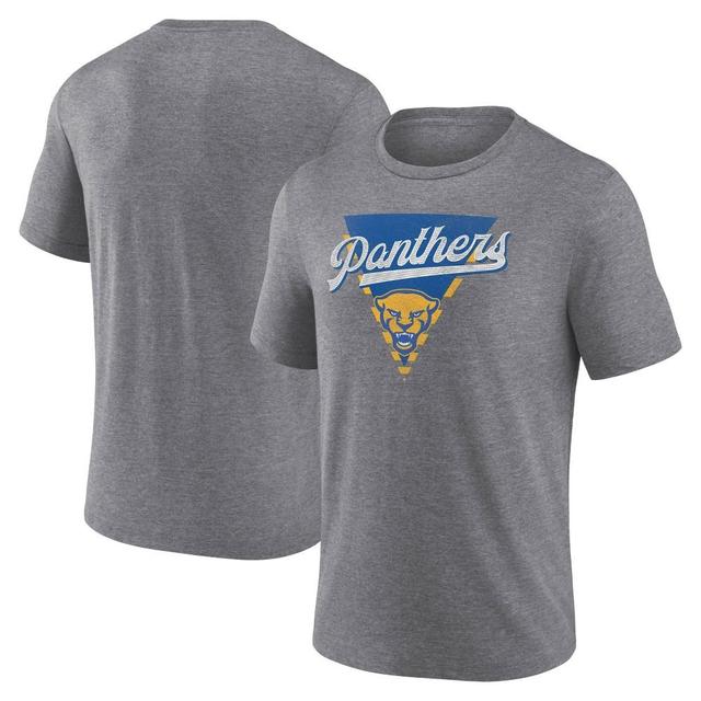 NCAA Pitt Panthers Mens Gray Triblend T-Shirt Product Image