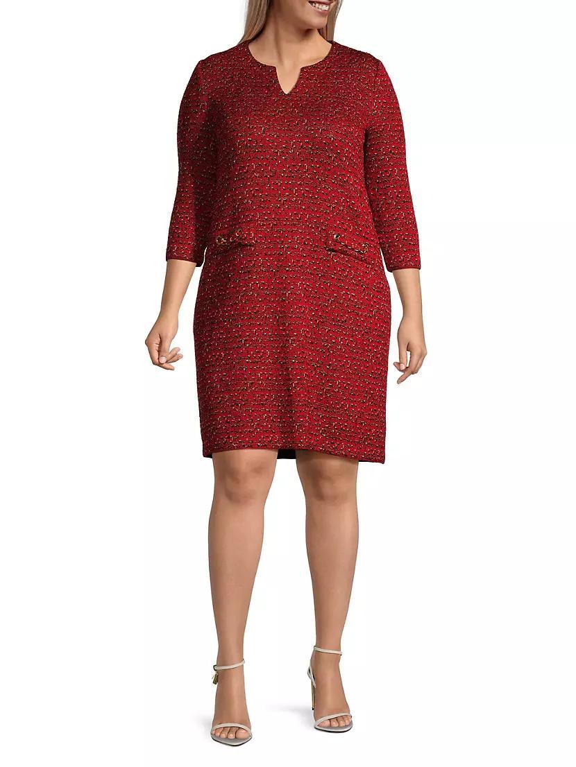 Tweed Knee-Length Dress Product Image