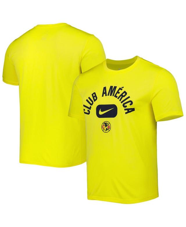 Mens Nike Yellow Club America Lockup Legend Performance T-shirt Product Image