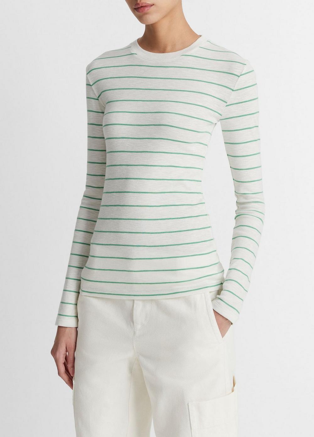 Striped Long-Sleeve T-Shirt Product Image