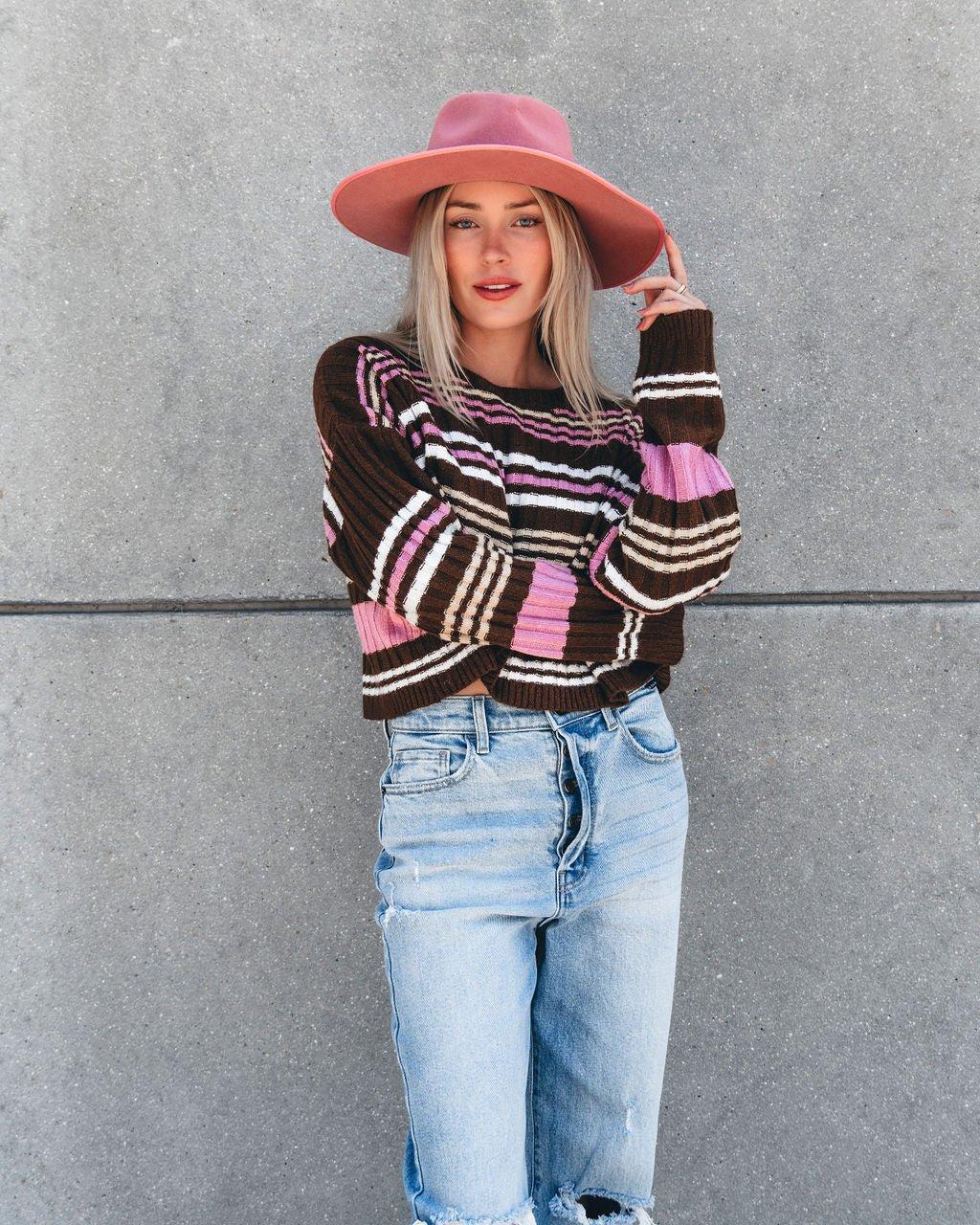 Daniella Multi Striped Sweater Product Image