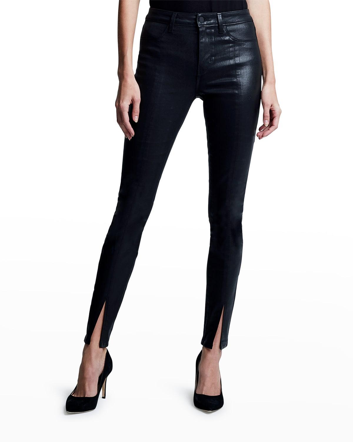 Womens Jyothi Faux Leather Skinny Pants Product Image