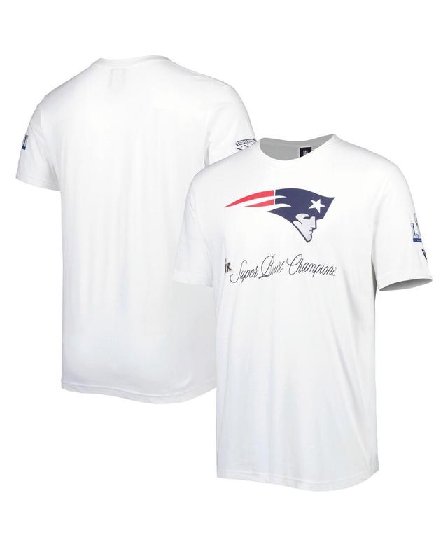 Mens New Era White New England Patriots Historic Champs T-shirt Product Image